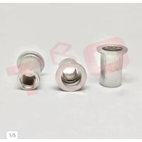 Rivet Nut M8 Alumunium Garis- Mur Rivet M8 Alumunium - Nutsert 8mm Aluminium 