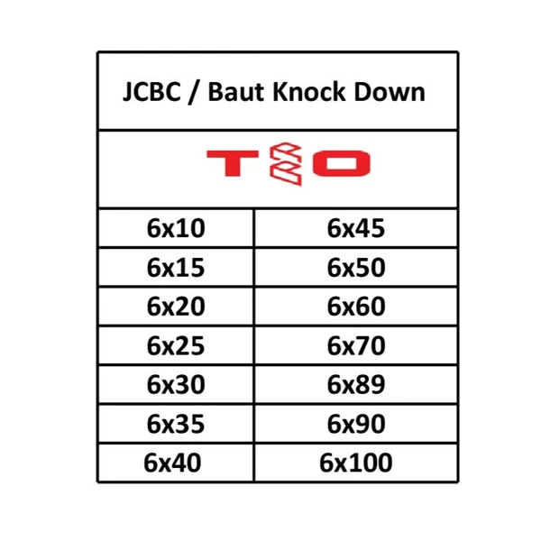 JCBC / Bolt Knock Down